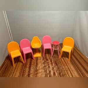 Mattel  Barbie Dream House Replacement Parts - 6 Chairs